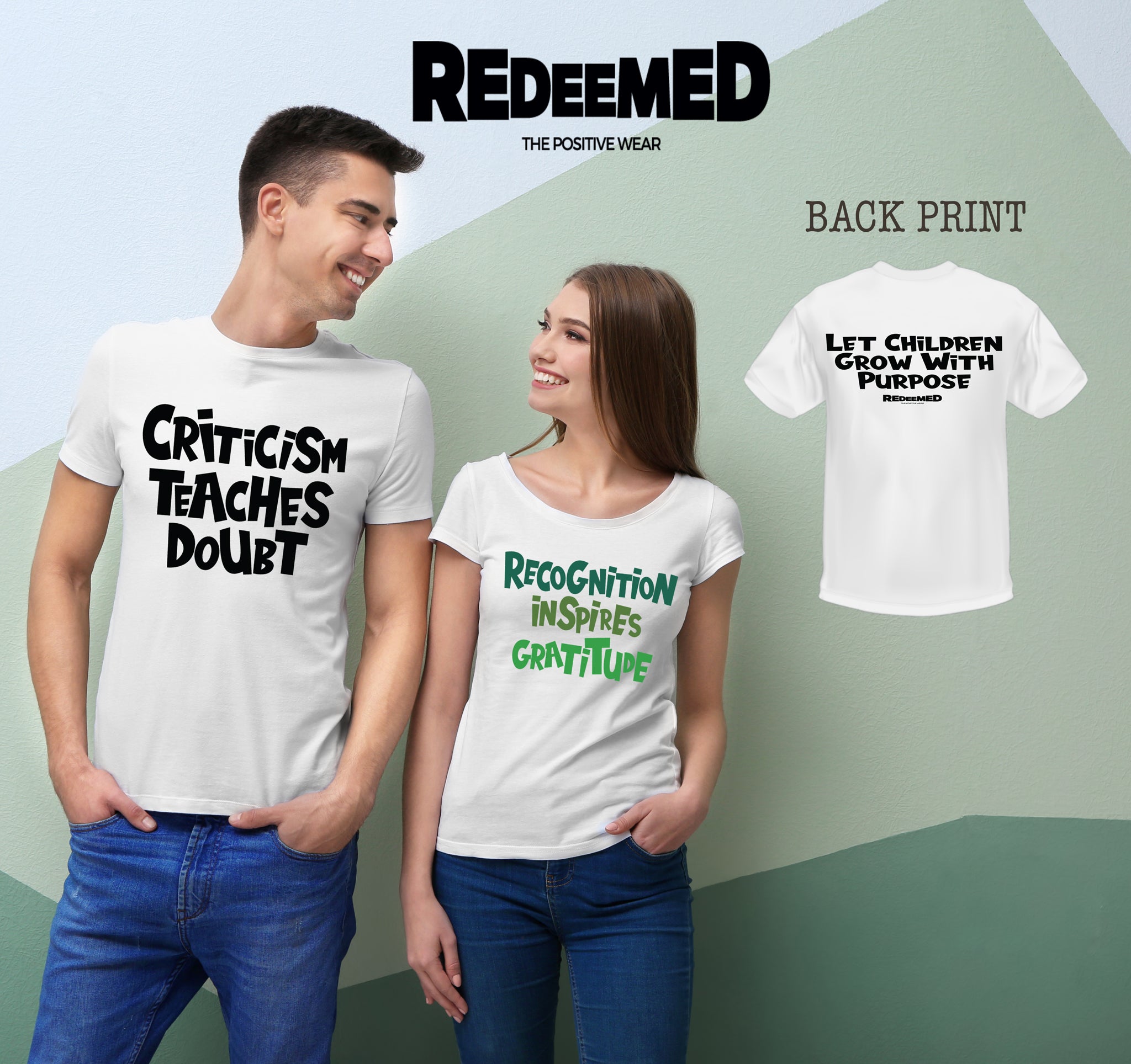 “Criticism Teaches Doubt.” – White  (Bella Canvas/Gildan G5000) T-shirt