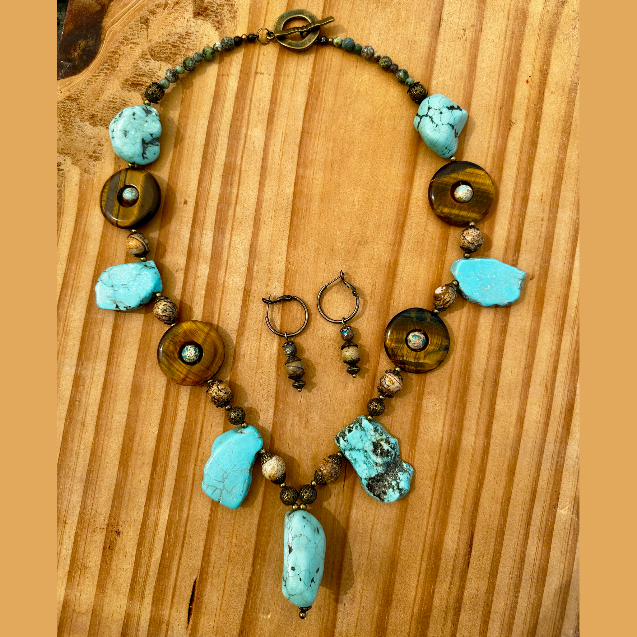 Turquoise & Tiger’s Eye Set