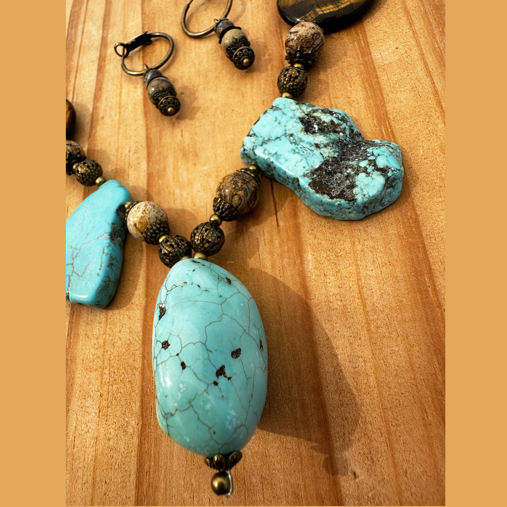 Turquoise & Tiger’s Eye Set