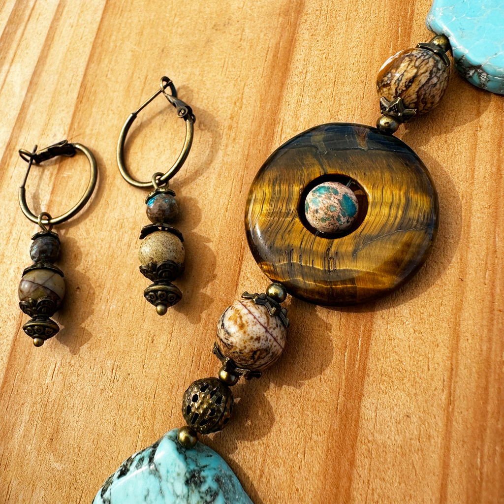 Turquoise & Tiger’s Eye Set