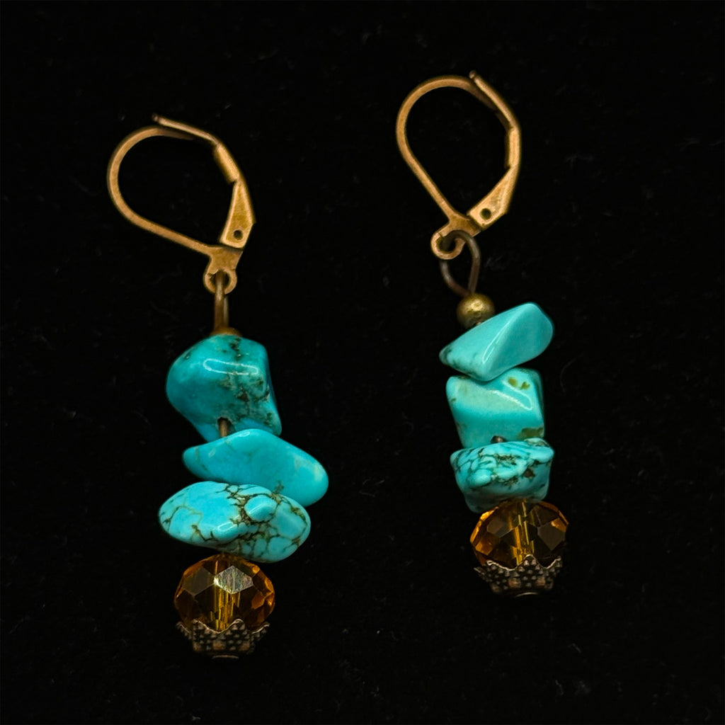 Ocean Vein Turquoise Statement Necklace Set