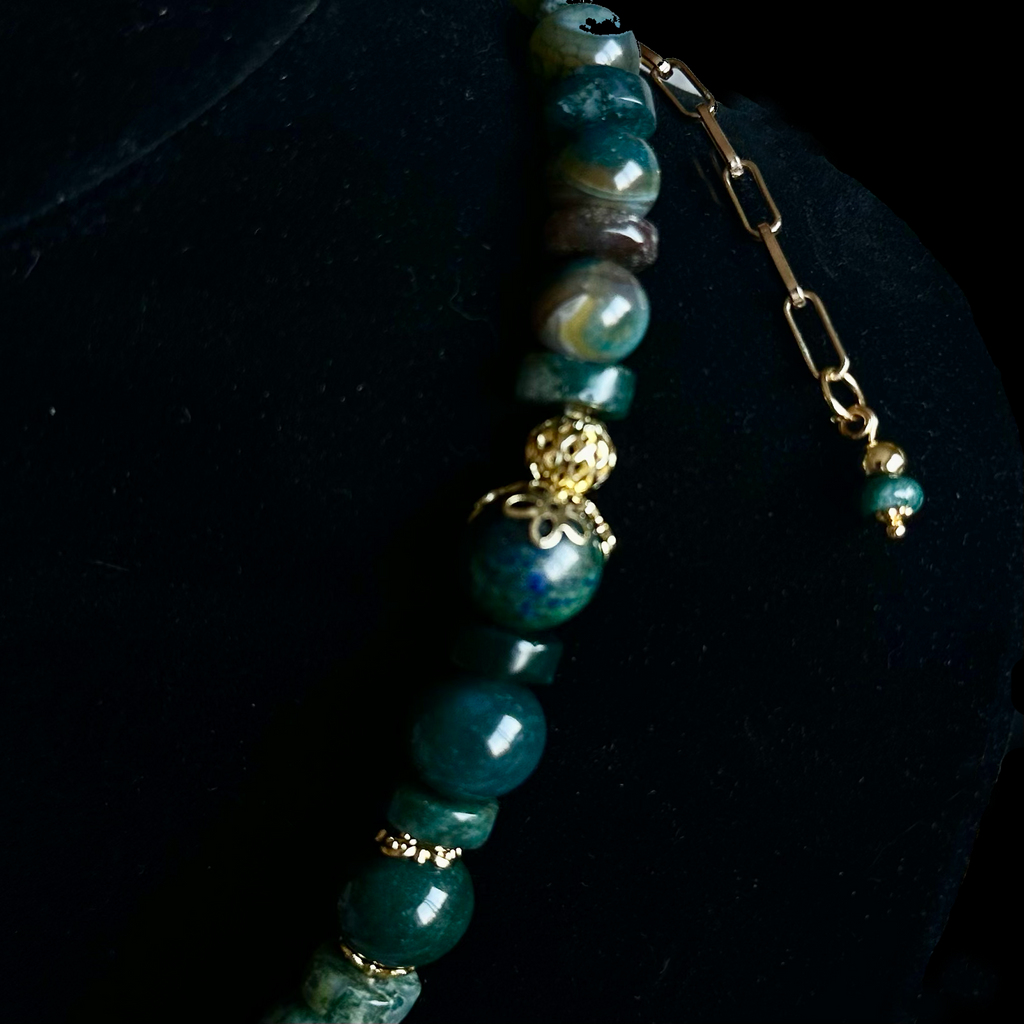 Ancient Forest" Statement Necklace