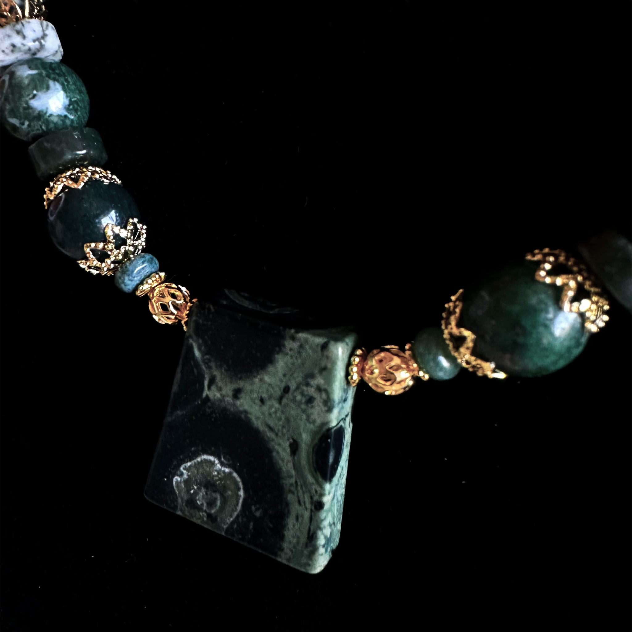 Ancient Forest" Statement Necklace