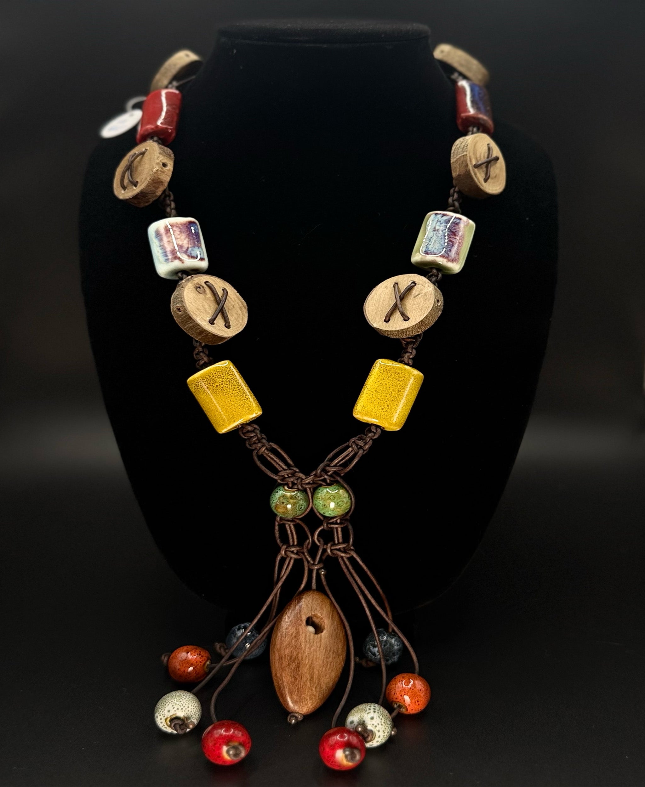 Earth Harmony Designer Statement Necklace