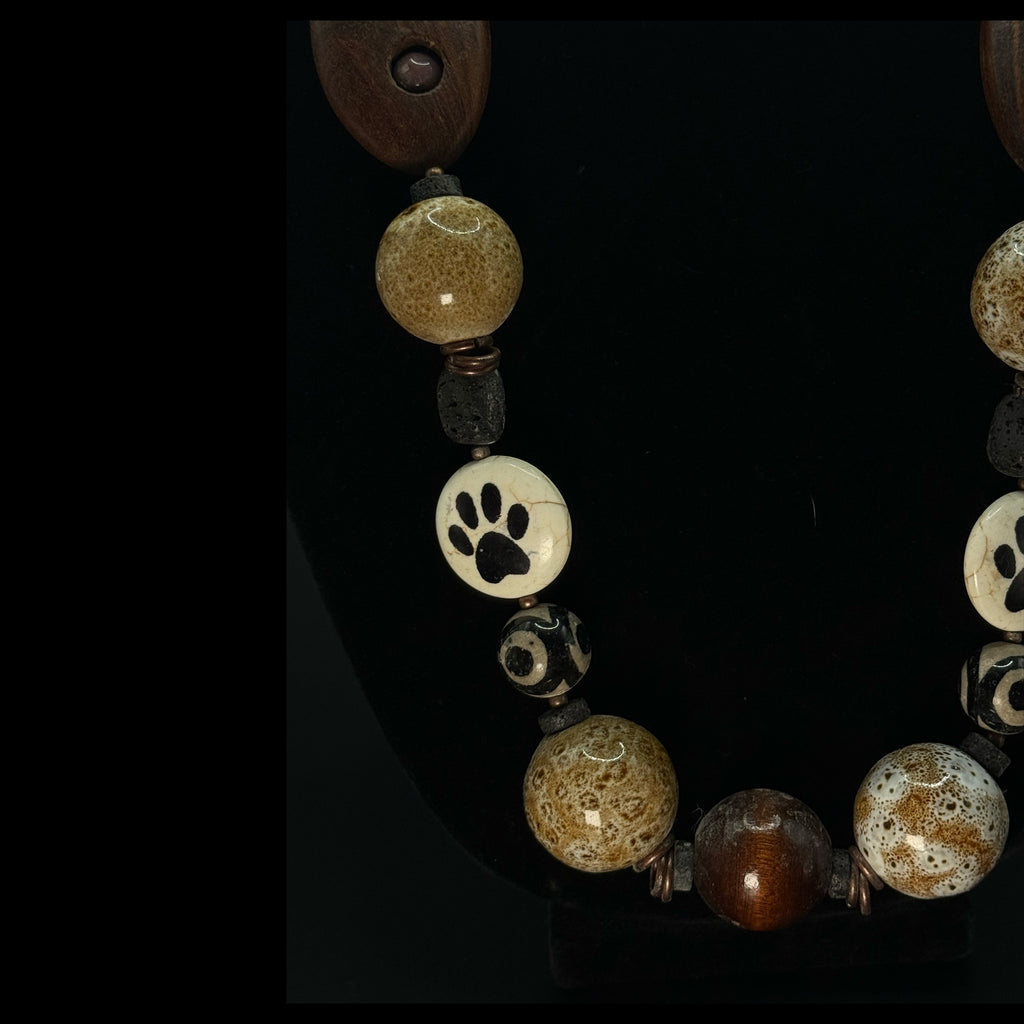 Earth Trace Statement Necklace