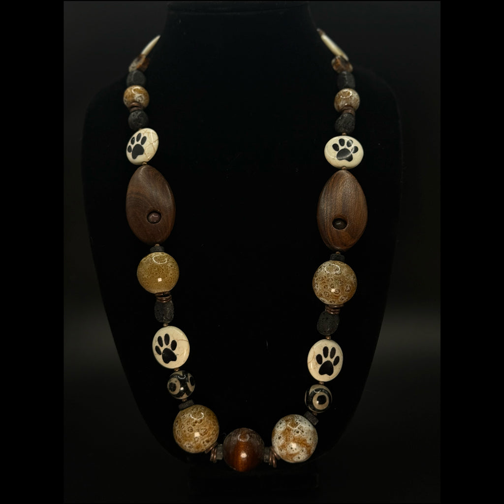 Earth Trace Statement Necklace