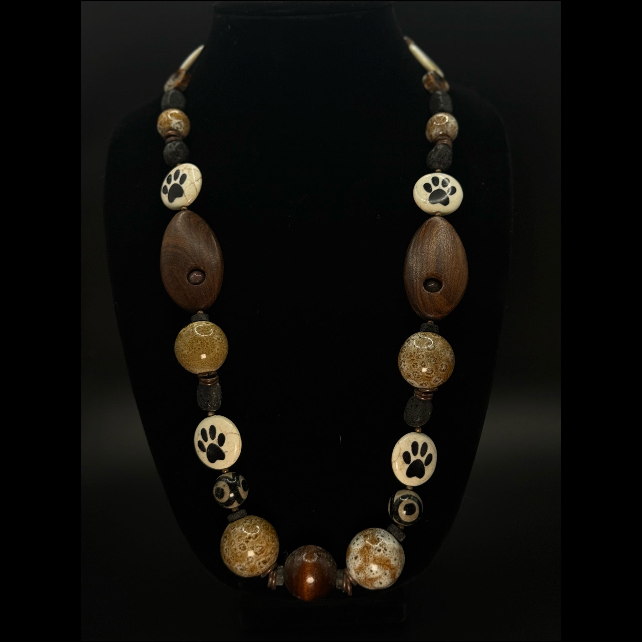 Earth Trace Statement Necklace