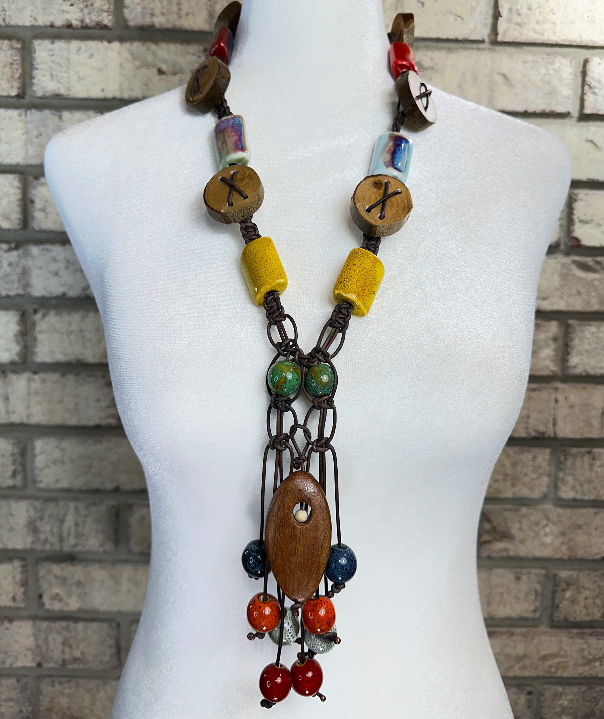Earth Harmony Designer Statement Necklace