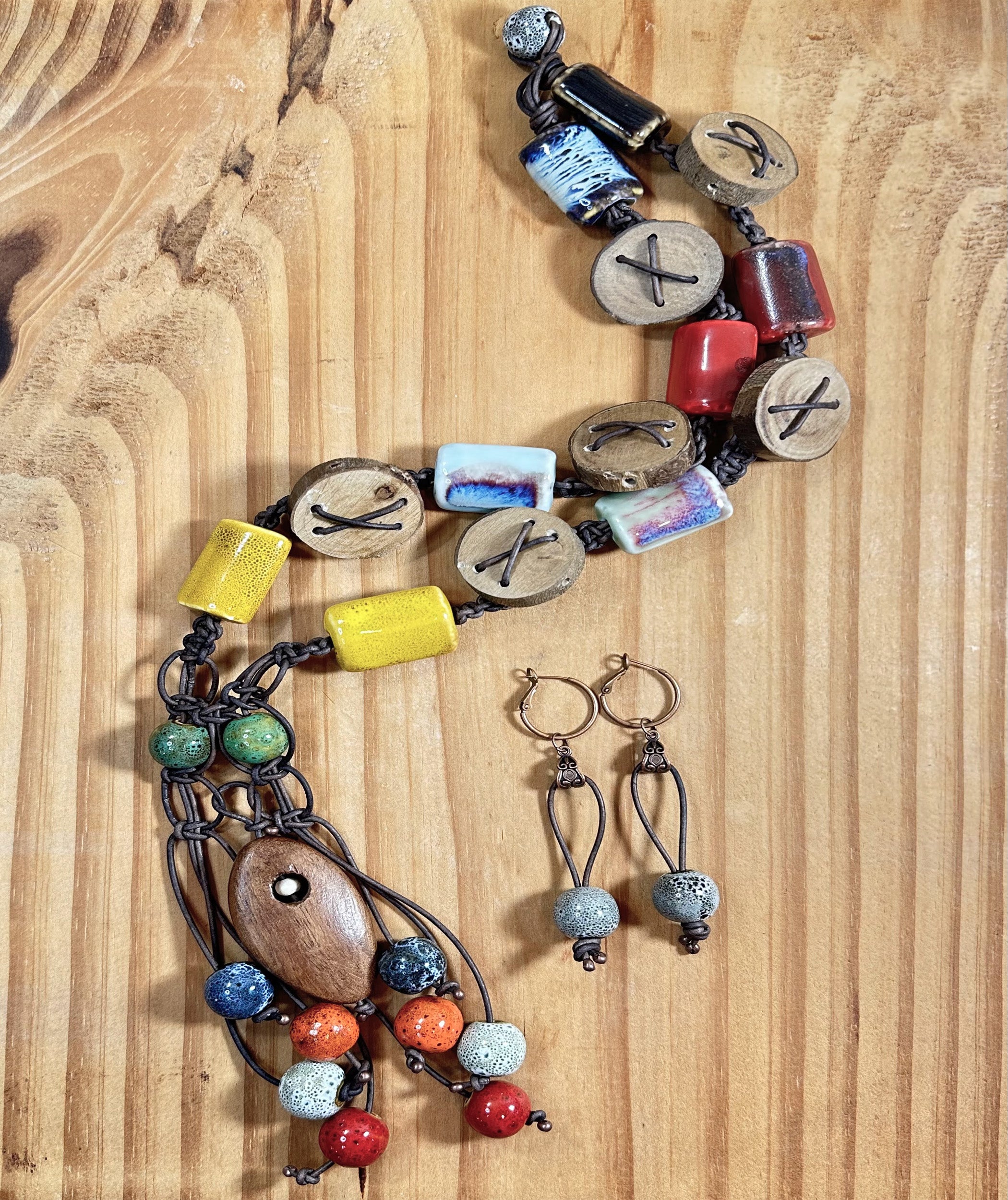 Earth Harmony Designer Statement Necklace