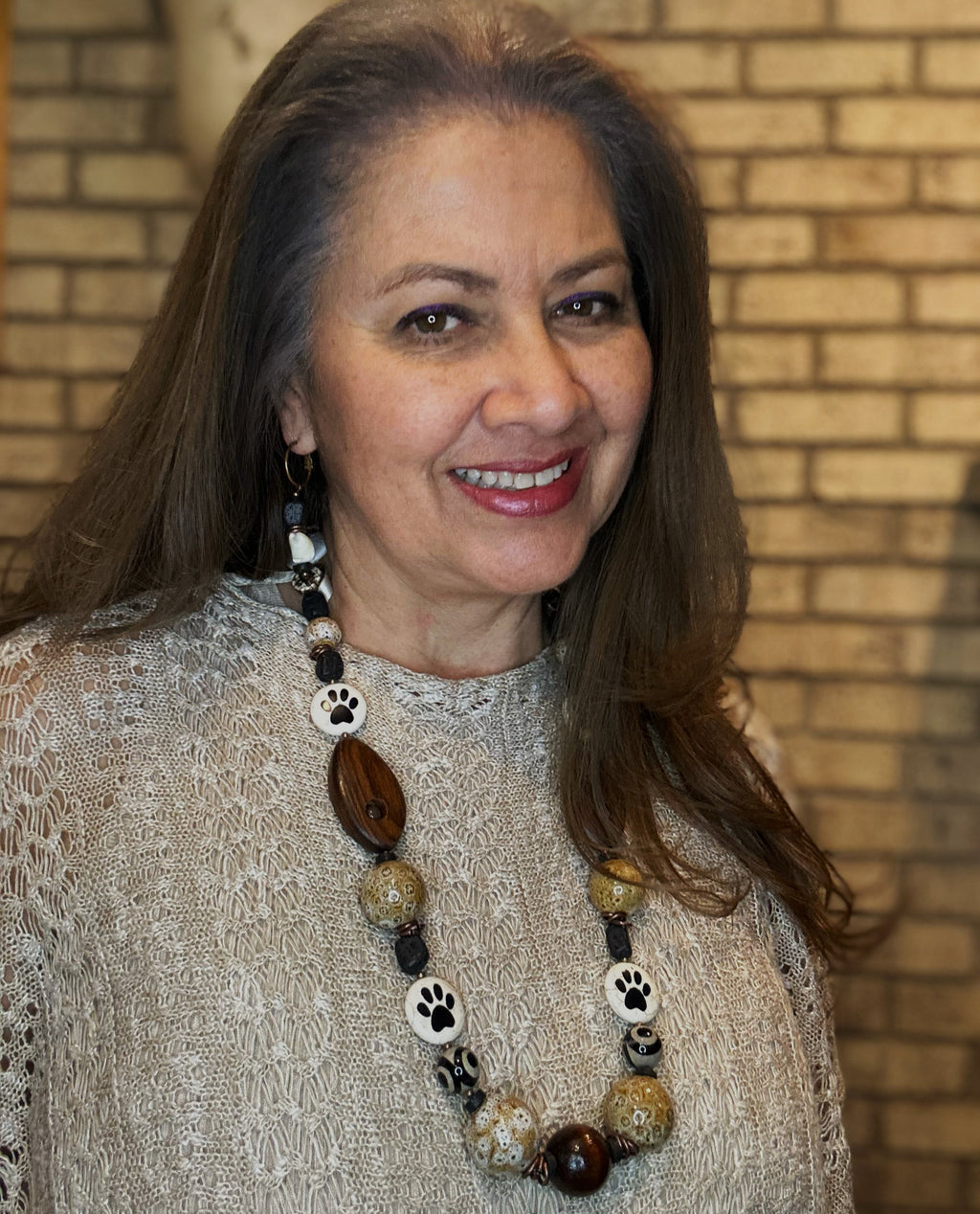 Earth Trace Statement Necklace