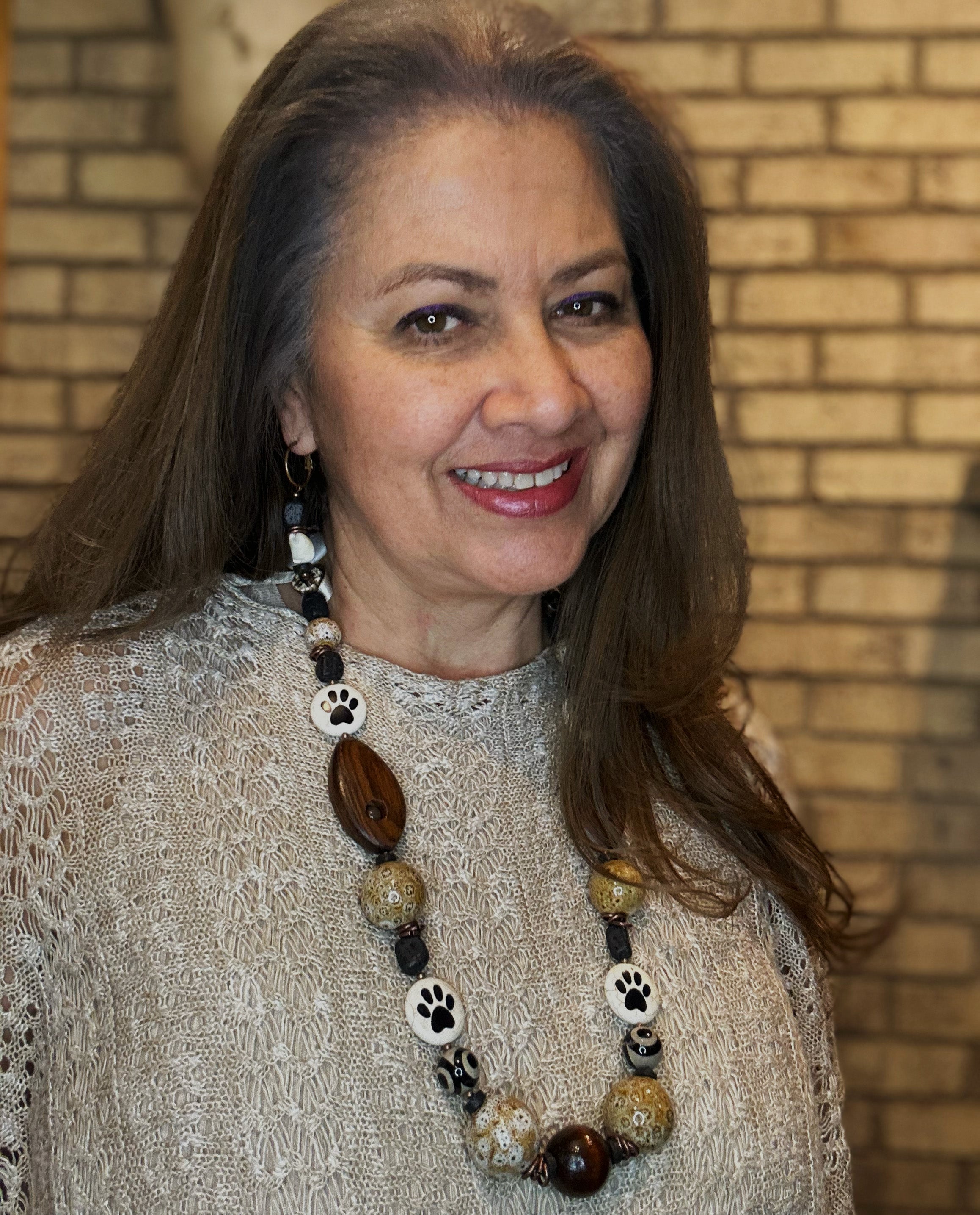 Earth Trace Statement Necklace