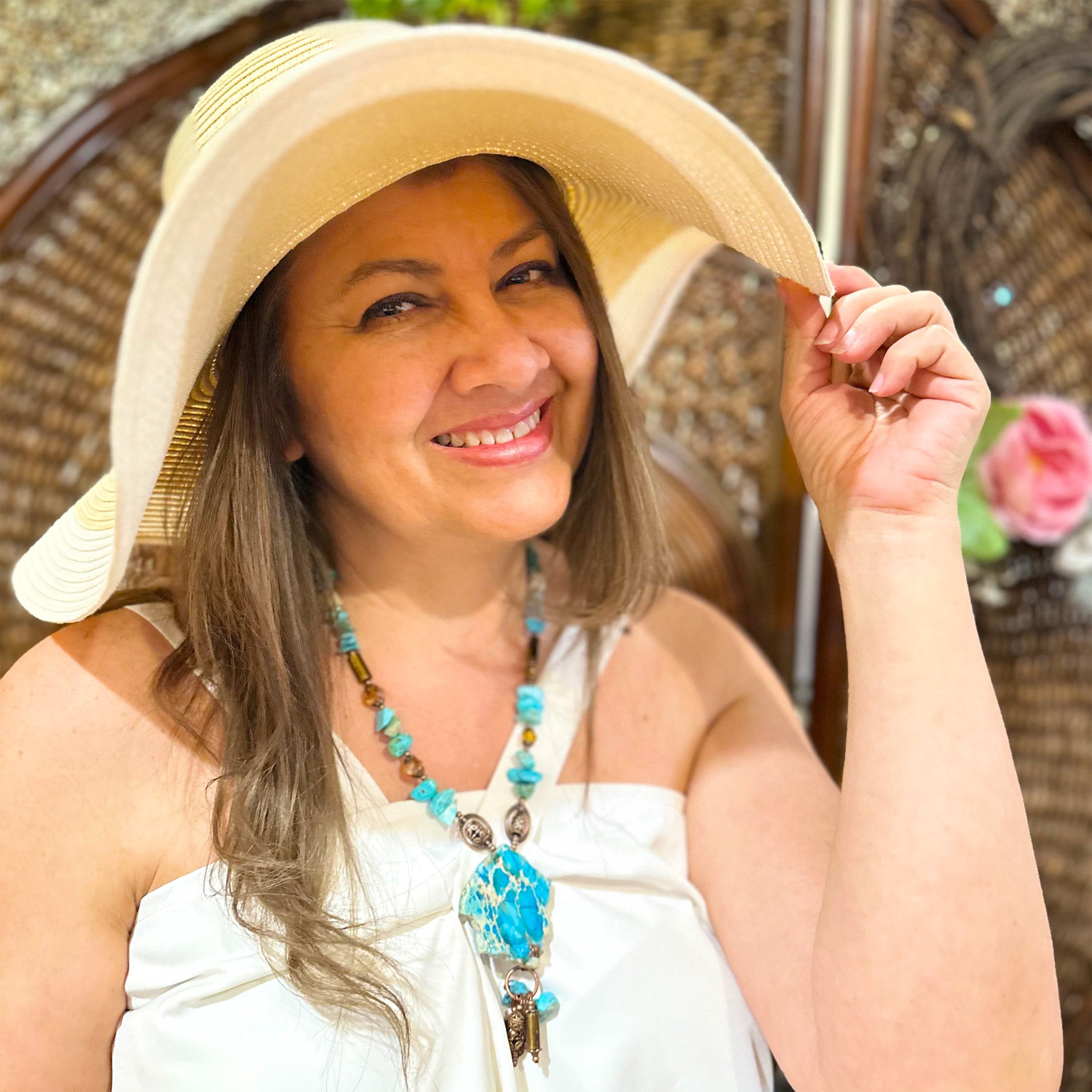Ocean Vein Turquoise Statement Necklace Set