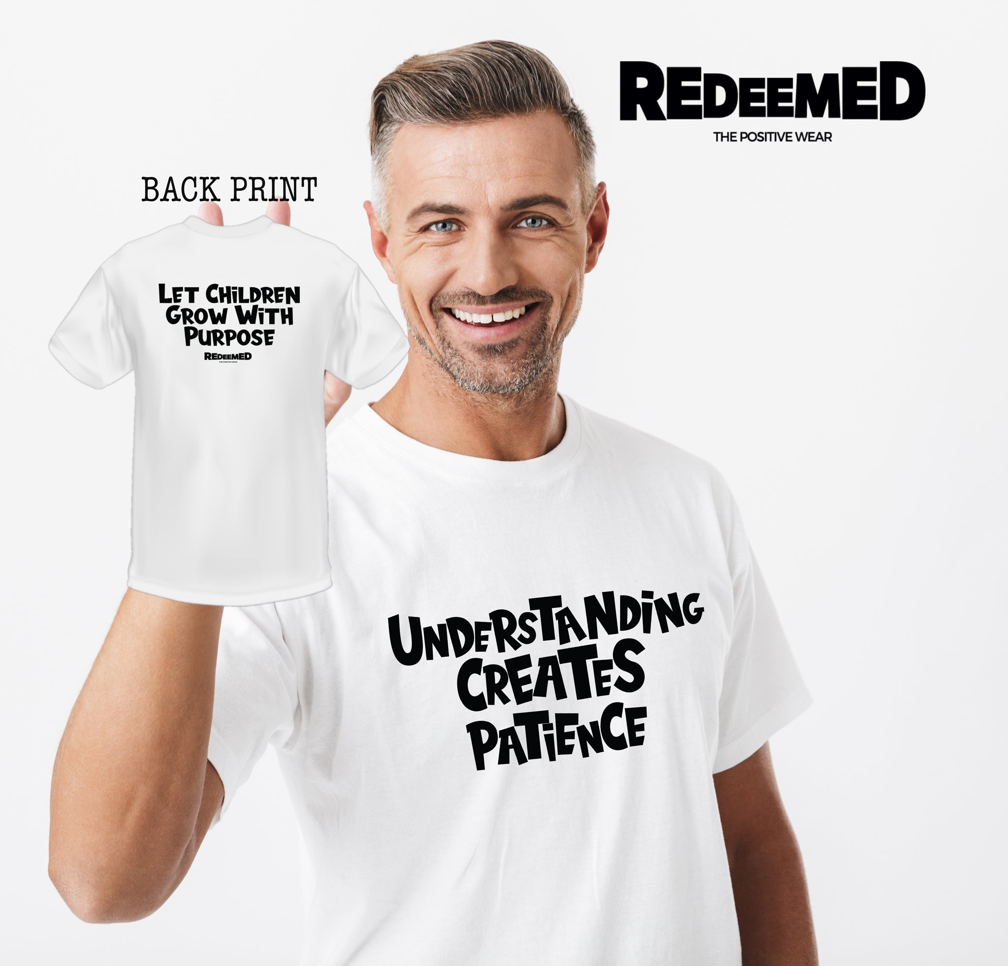 “Understanding Creates Patience.” – White  (Bella Canvas/Gildan G5000) T-shirt